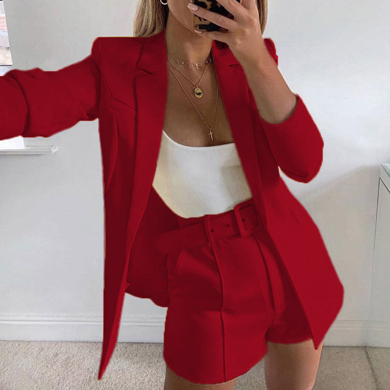 Dames Blazer Set met Riem