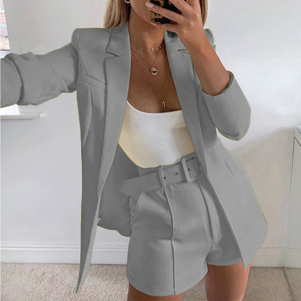 Dames Blazer Set met Riem