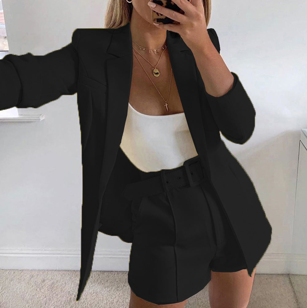 Dames Blazer Set met Riem