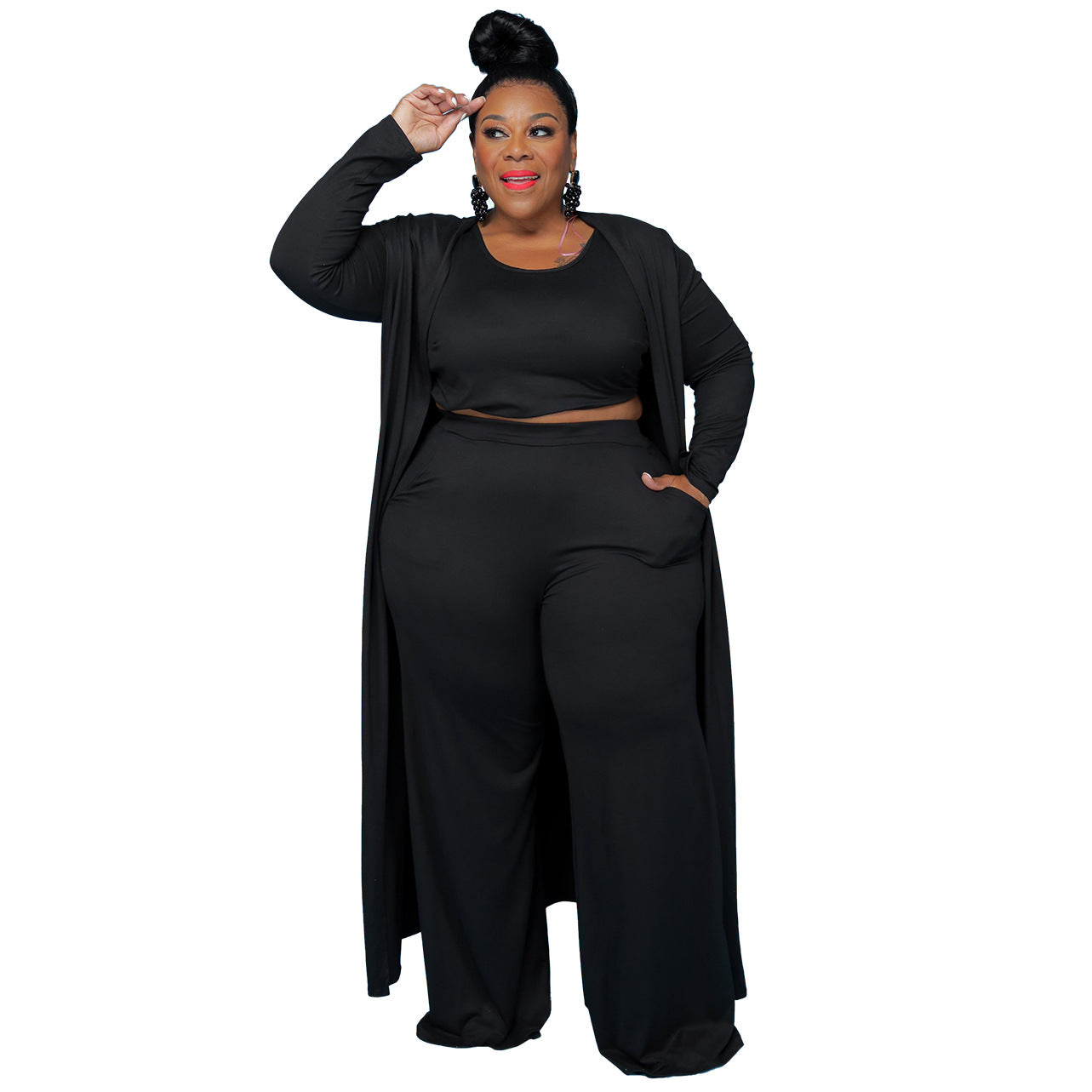 Trendy Plus Size Drie-Delige set