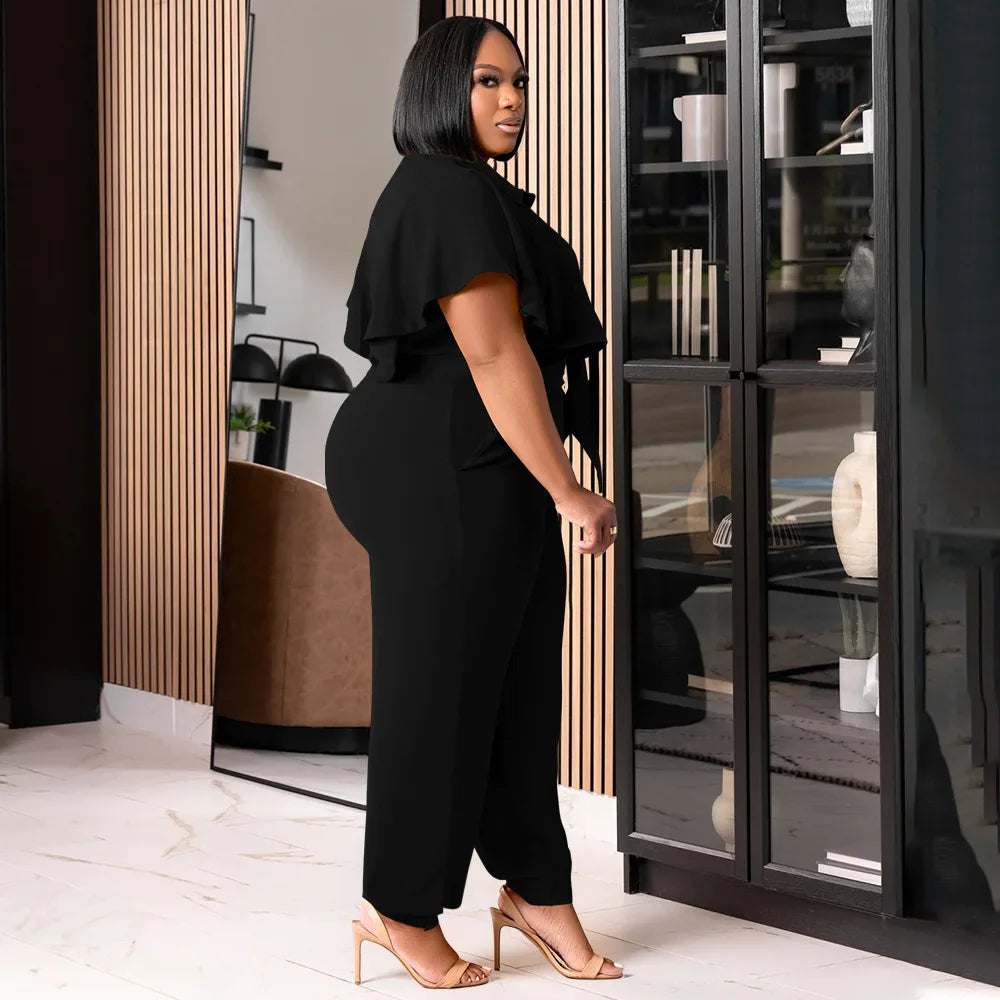 Casual Plus Size Tweedelige Set