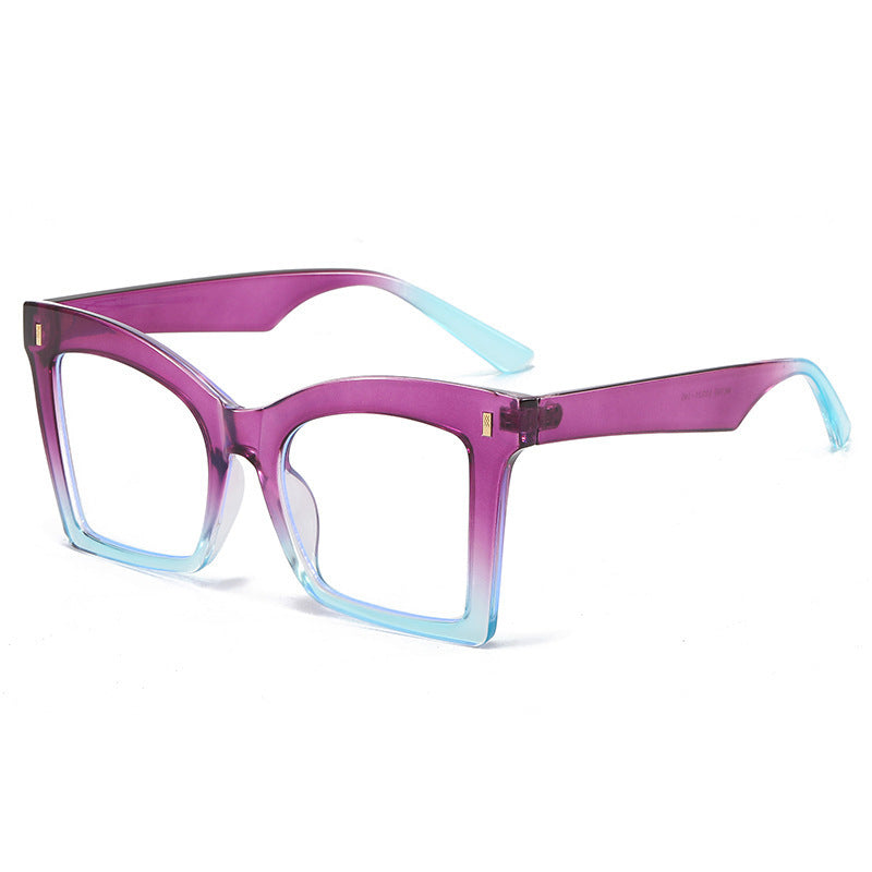Luxe Retro Zonnebril met Vlindervormig Frame