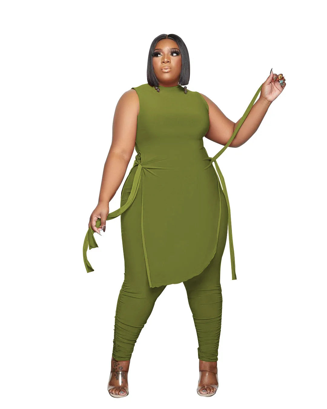 Comfortabele Plus Size Tweedelige Set