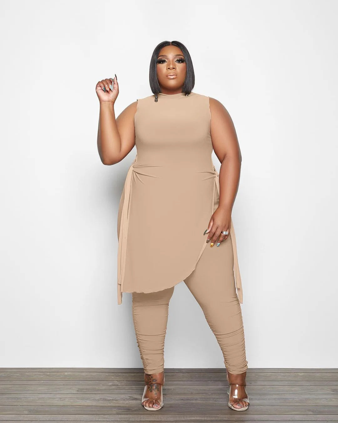 Comfortabele Plus Size Tweedelige Set