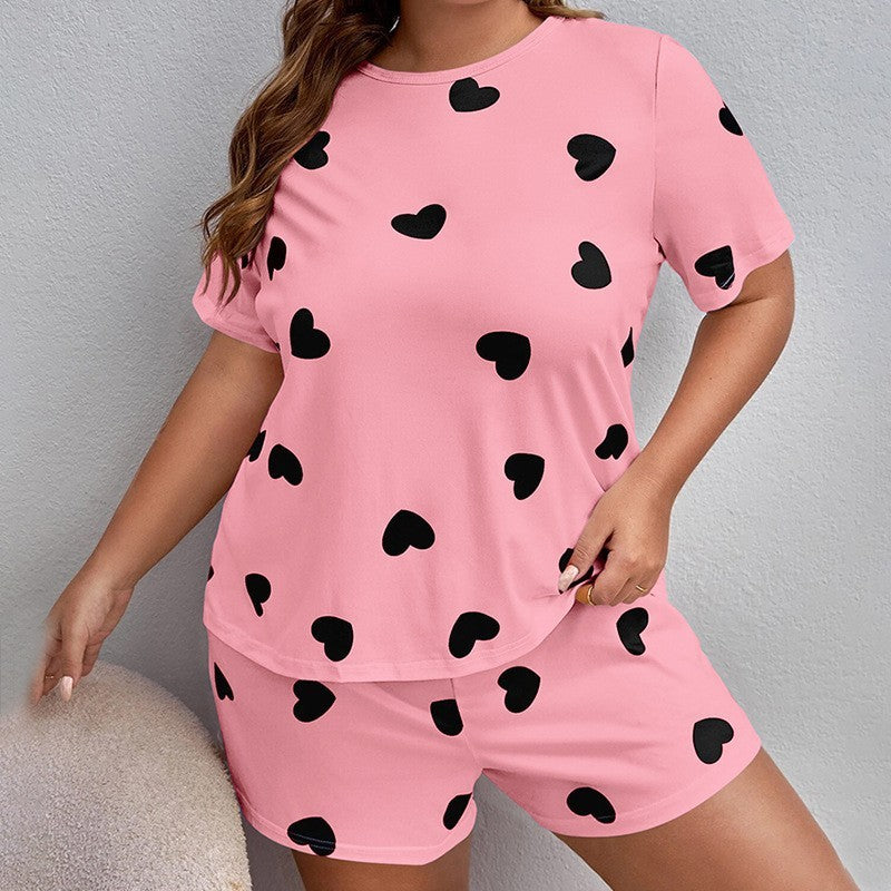 Plus Size Damespyjama met Shorts