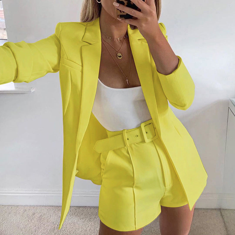 Dames Blazer Set met Riem
