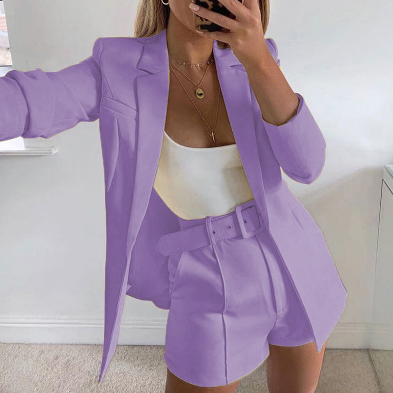 Dames Blazer Set met Riem