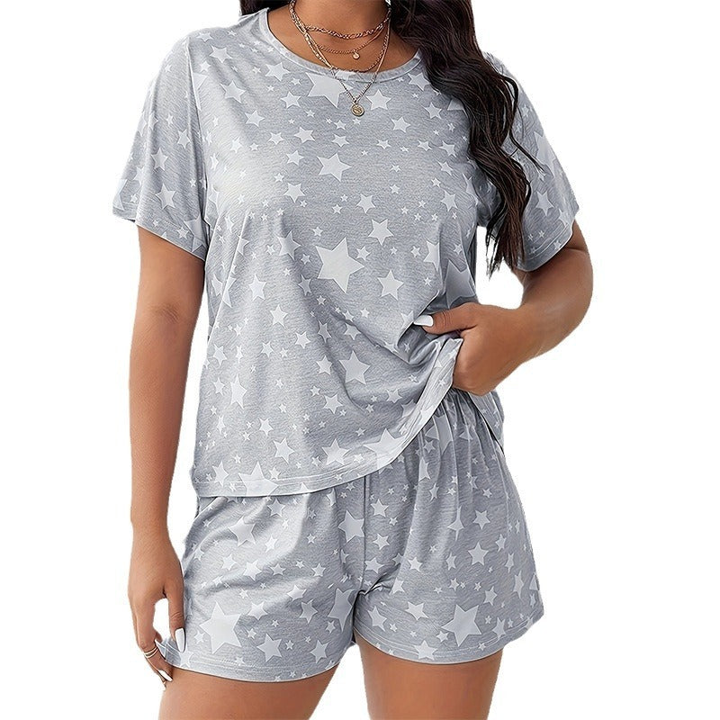 Plus Size Damespyjama met Shorts