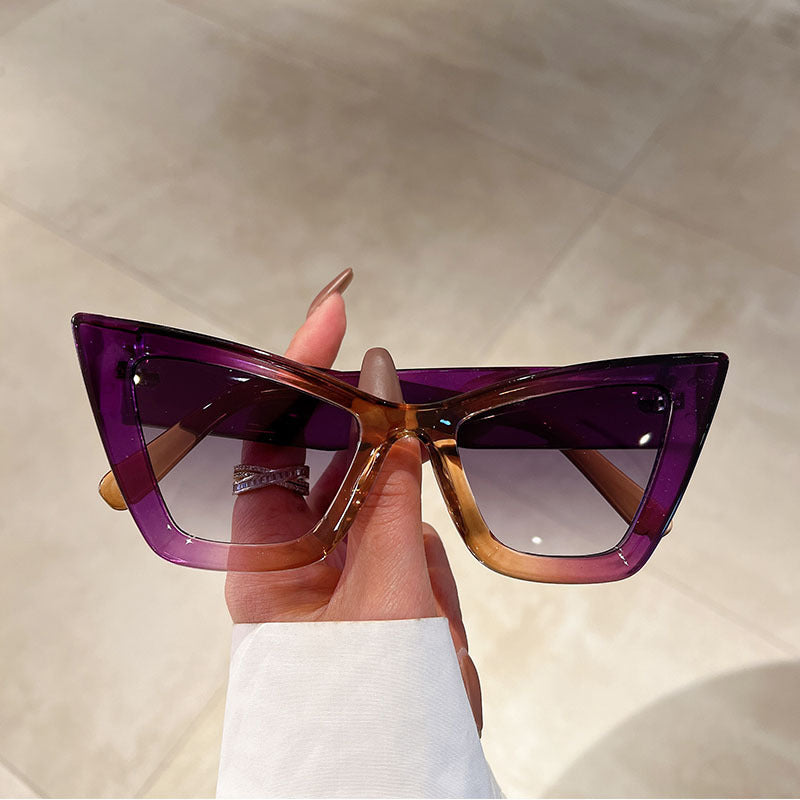 Grote Cat Eye Zonnebril