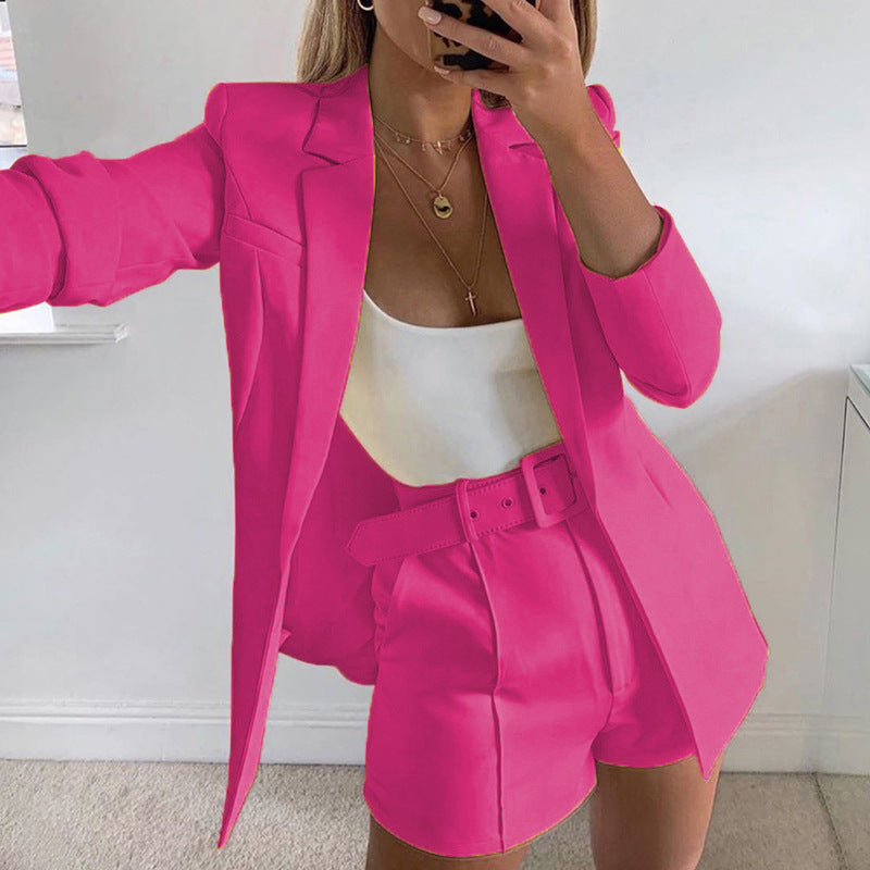 Dames Blazer Set met Riem