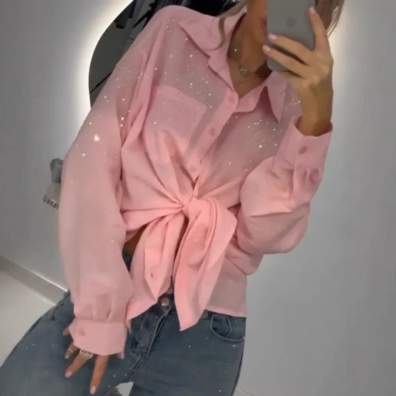 Pailletten Blouse – Chic & Lichtgewicht