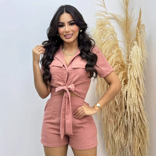Dames Fashion Korte Mouwen Twee-delig Set