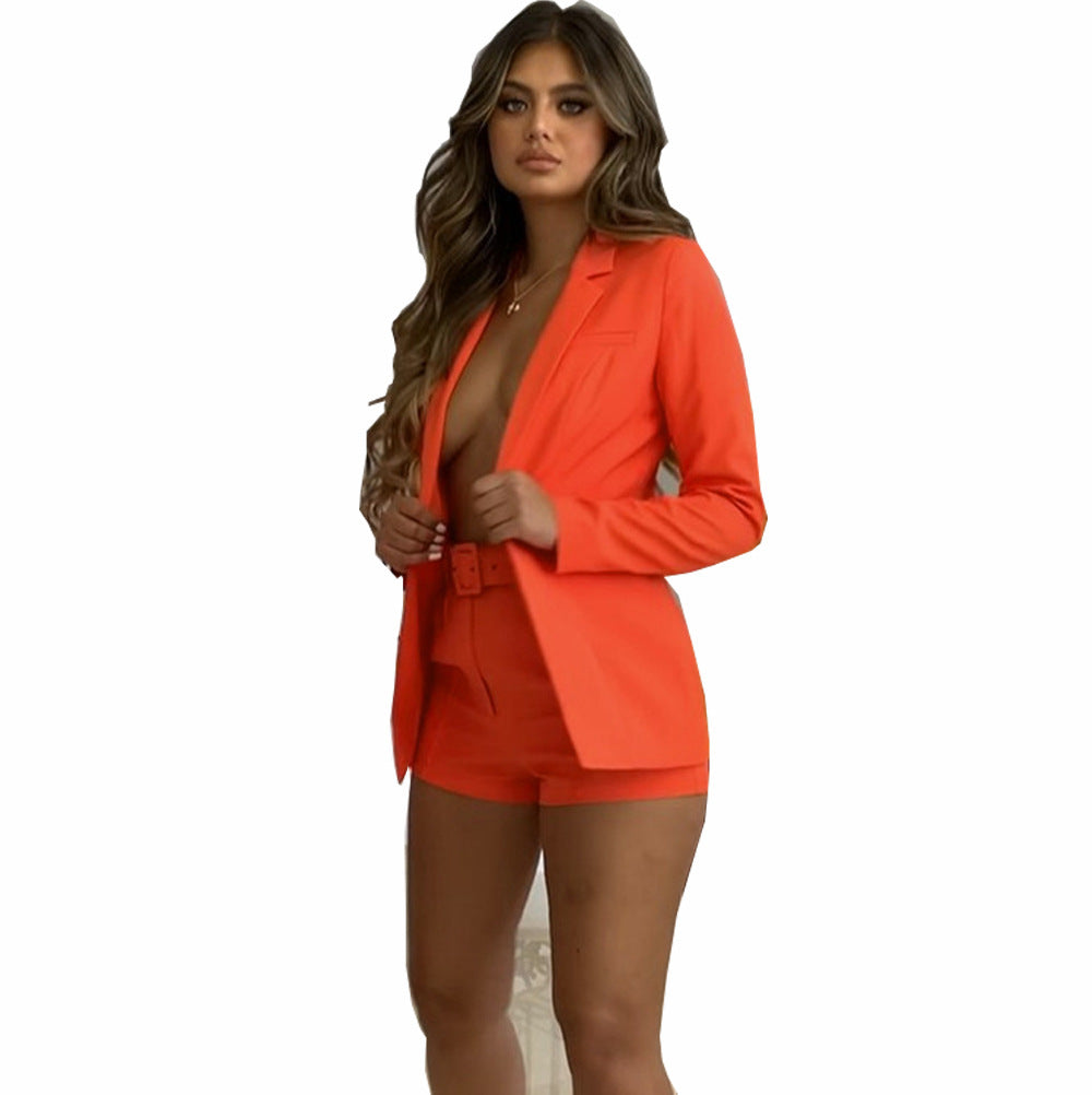 Dames Blazer Set met Riem