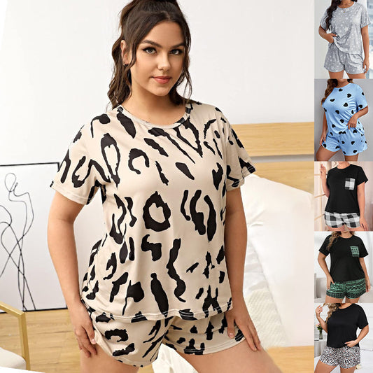 Plus Size Damespyjama met Shorts
