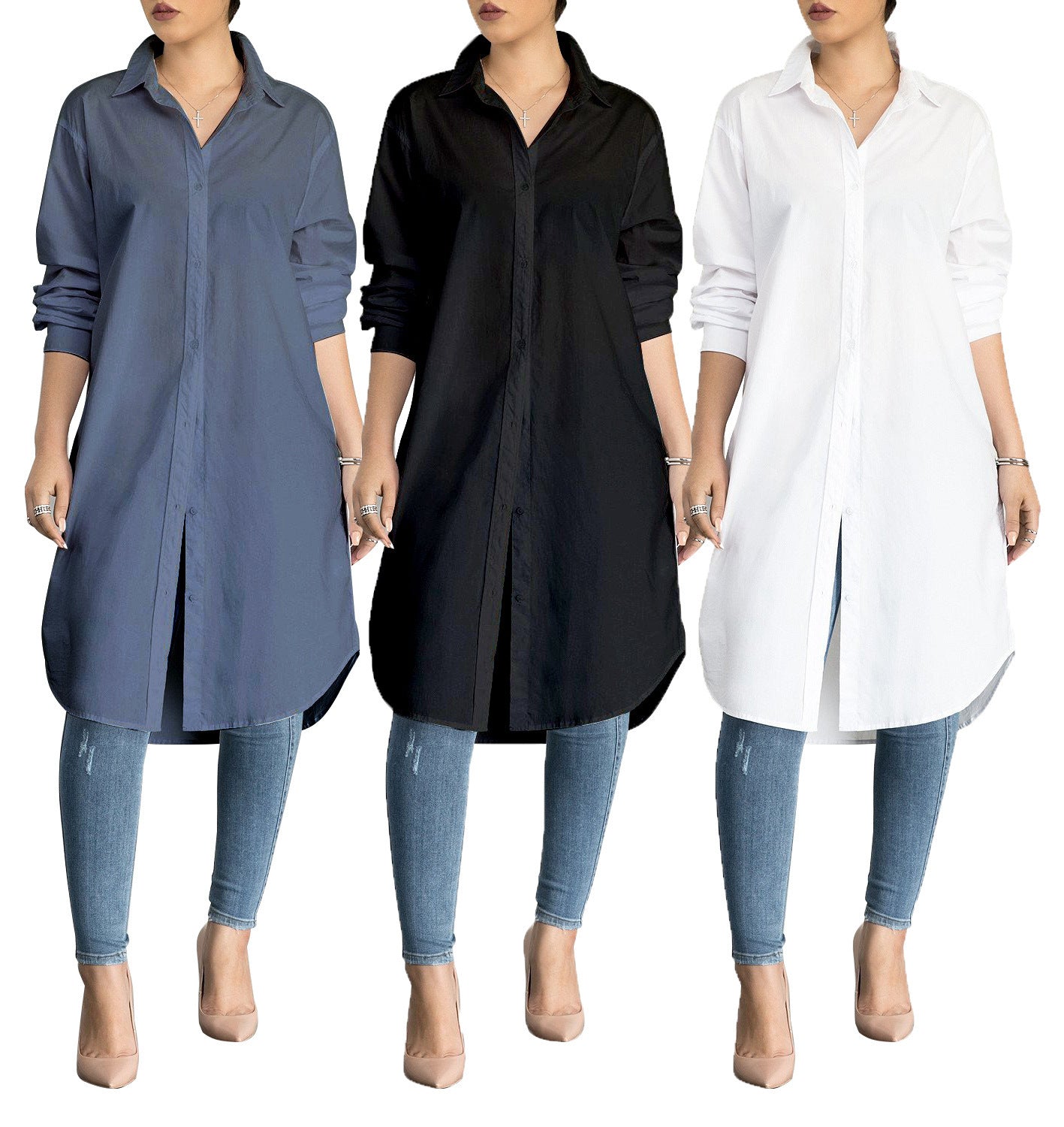 Fashion Dames Middellange Blouse