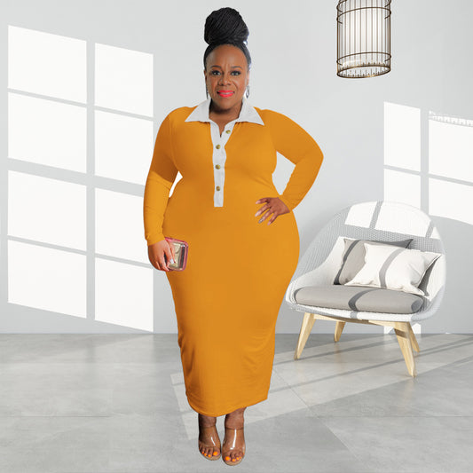 Plus Size Skinny Fit Jurk