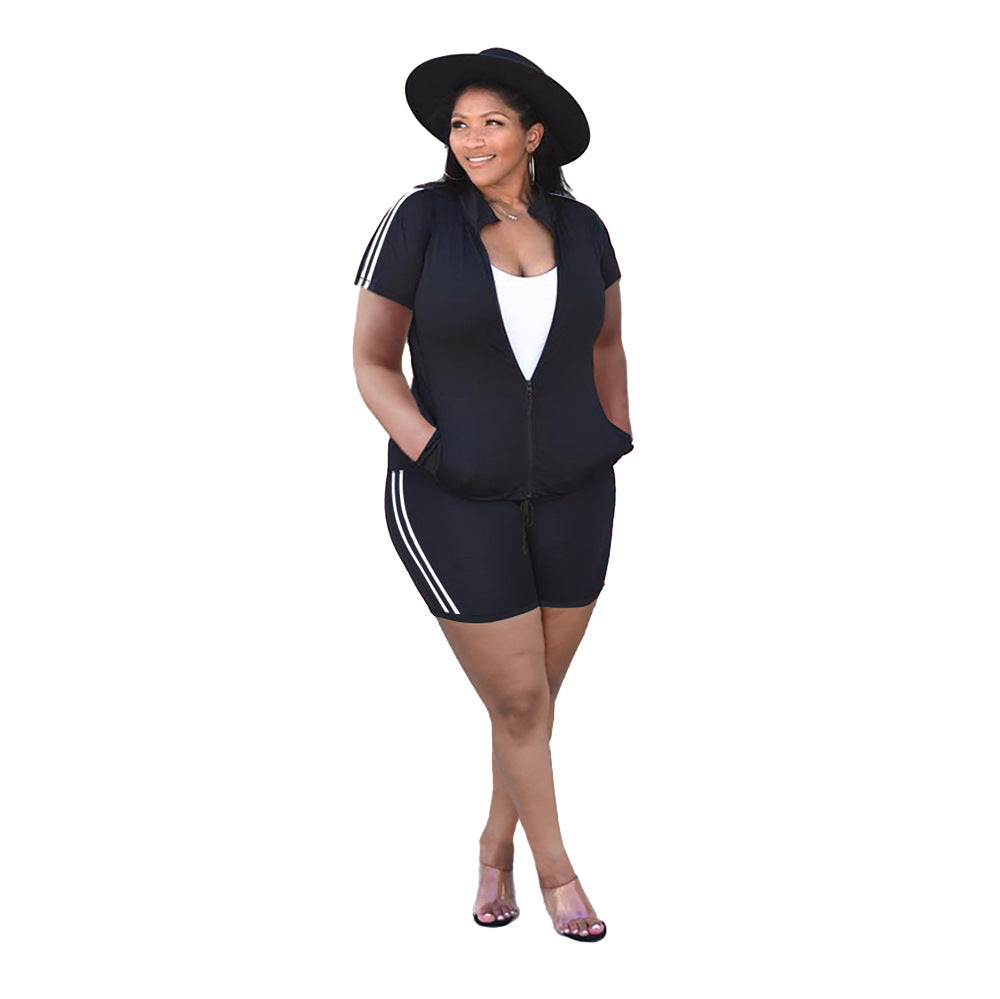 Plus Size Zomerse Tweedelige Set