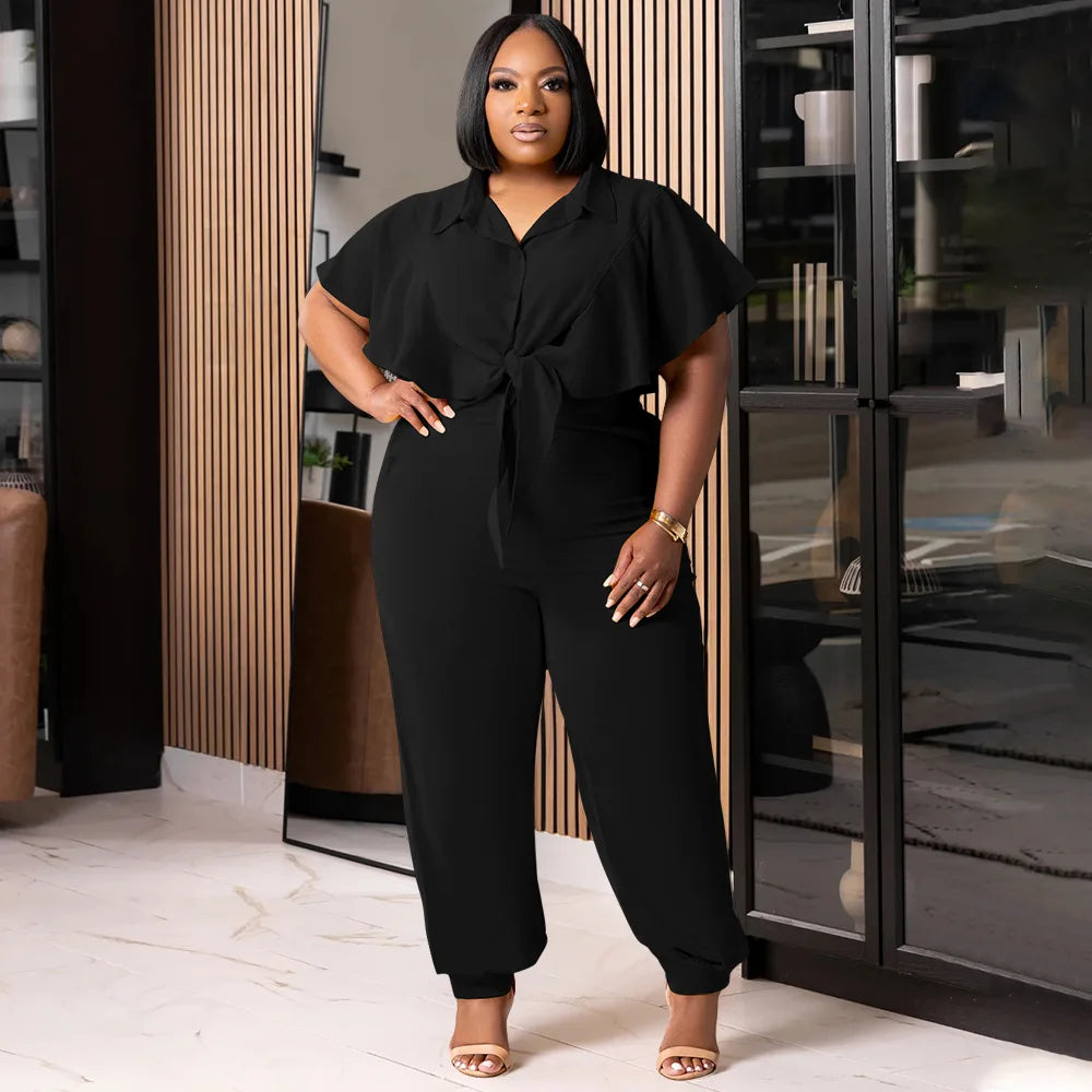 Casual Plus Size Tweedelige Set