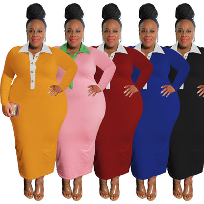 Plus Size Skinny Fit Jurk