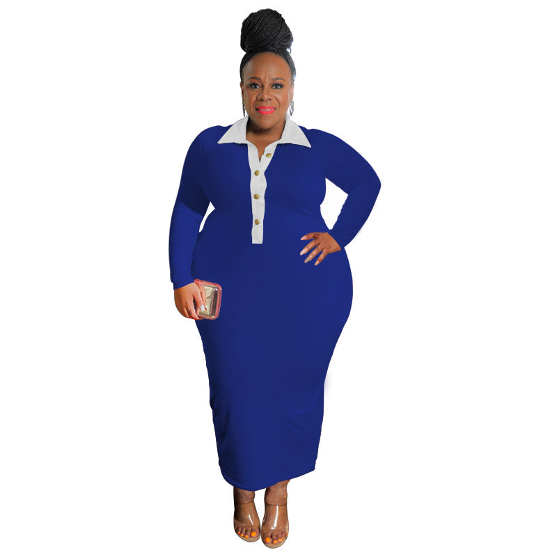 Plus Size Skinny Fit Jurk