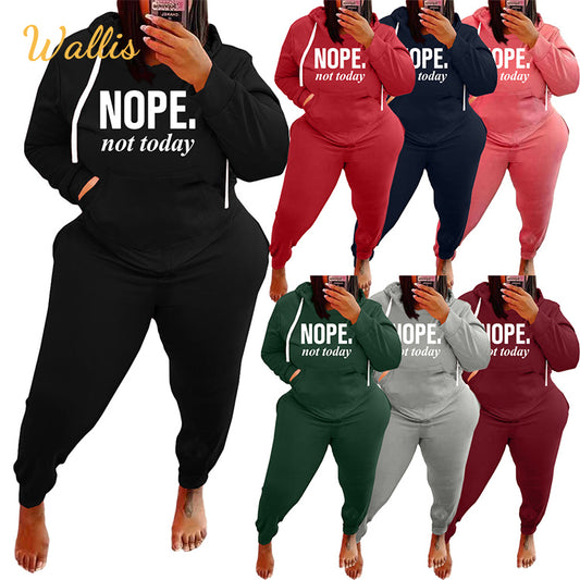Trendy Oversized Hoodie & Sweatpants Set
