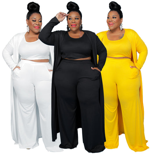 Trendy Plus Size Drie-Delige set