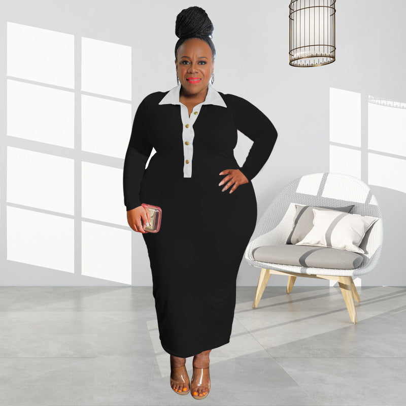 Plus Size Skinny Fit Jurk