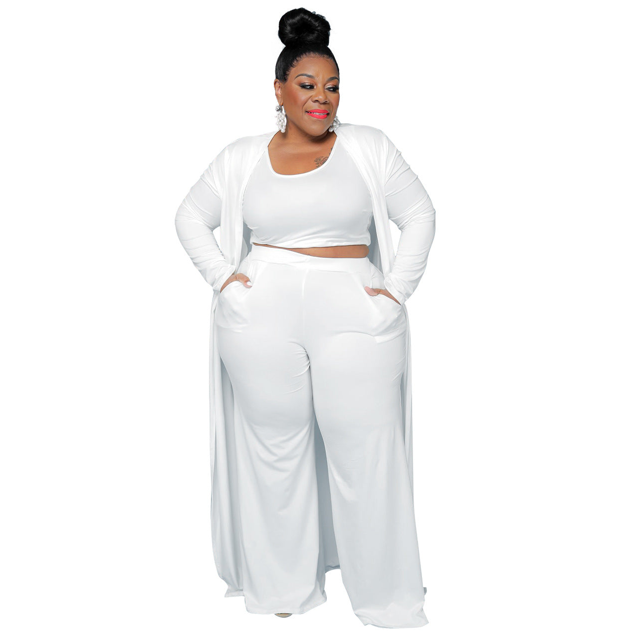 Trendy Plus Size Drie-Delige set