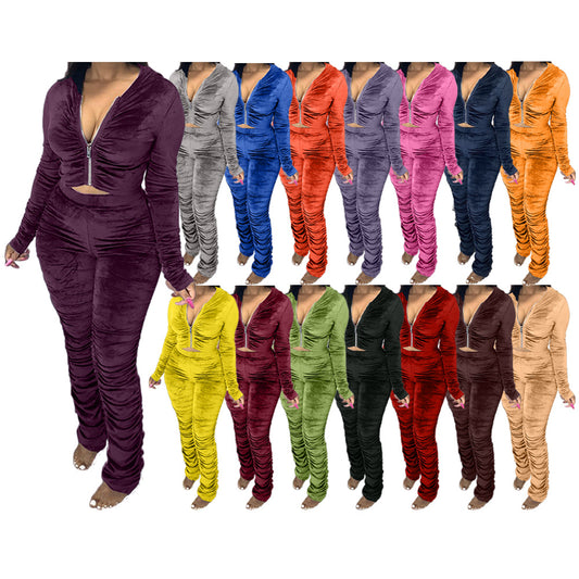 Women Tracksuit Set 2 Two Piece Outfit
