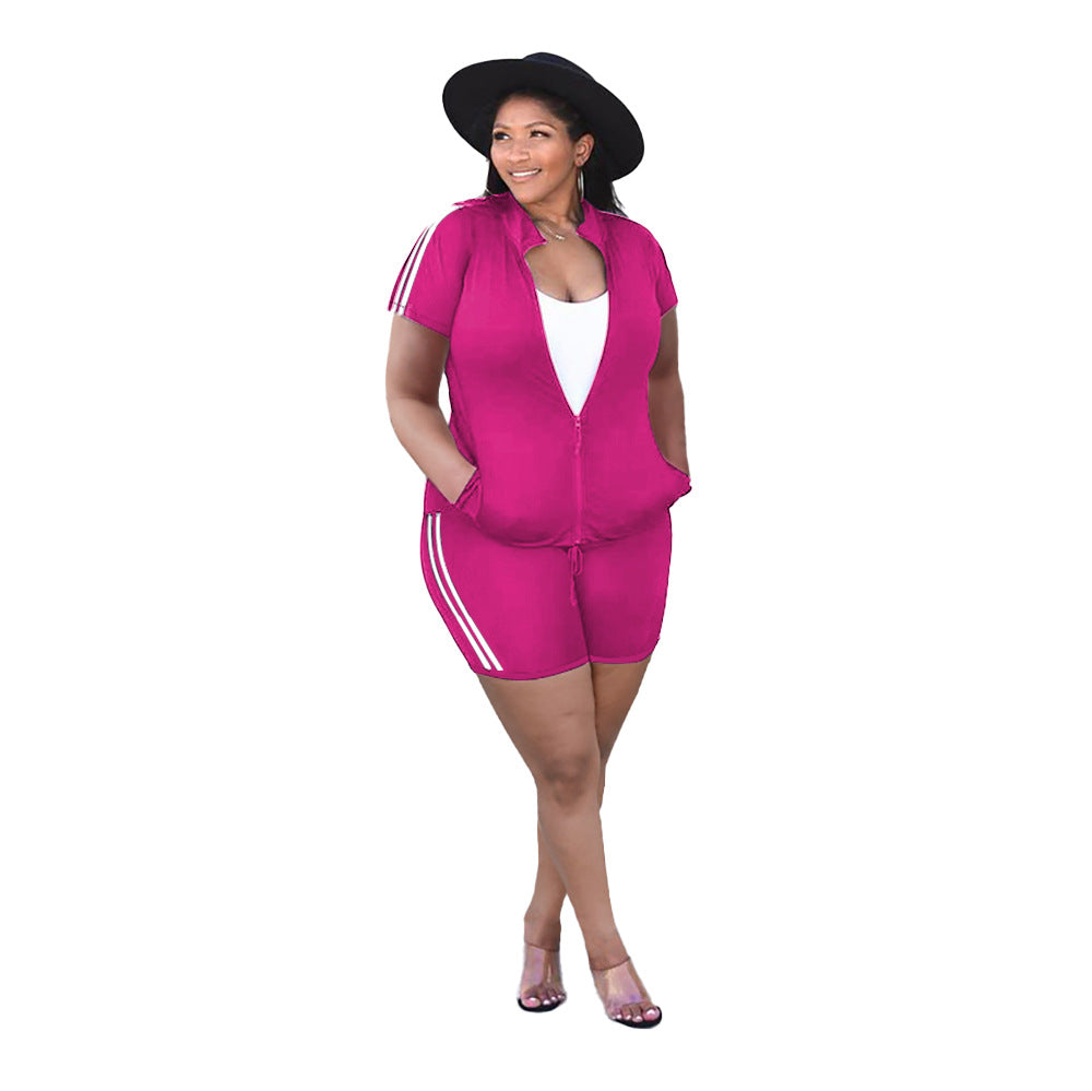 Plus Size Zomerse Tweedelige Set