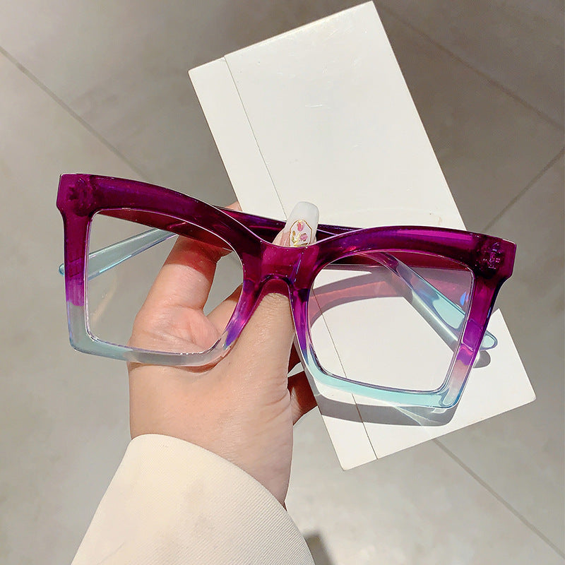Luxe Retro Zonnebril met Vlindervormig Frame