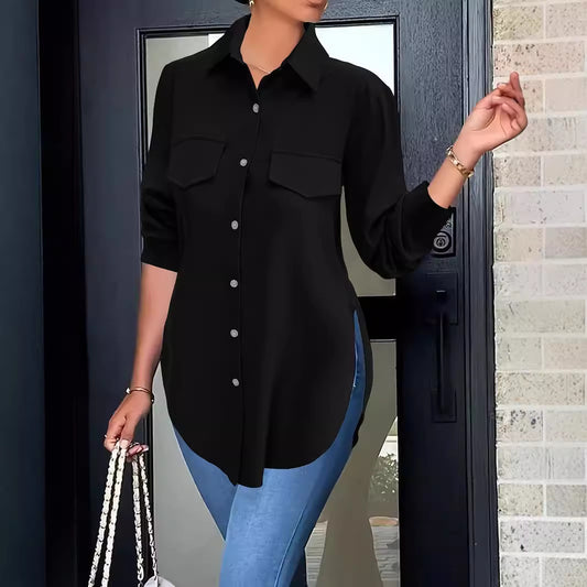 Sweet Polyester Shirt met Kraag