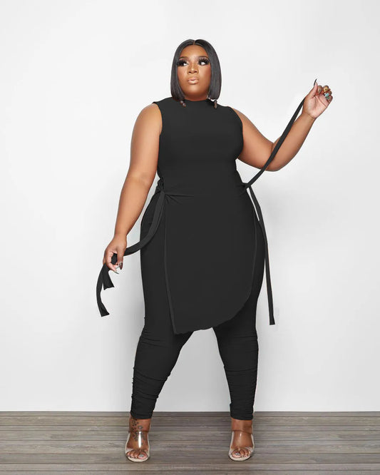 Comfortabele Plus Size Tweedelige Set
