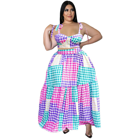 Plus Size Zomer Twee delige Set