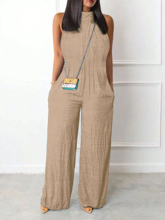 Mouwloze Halter Jumpsuit