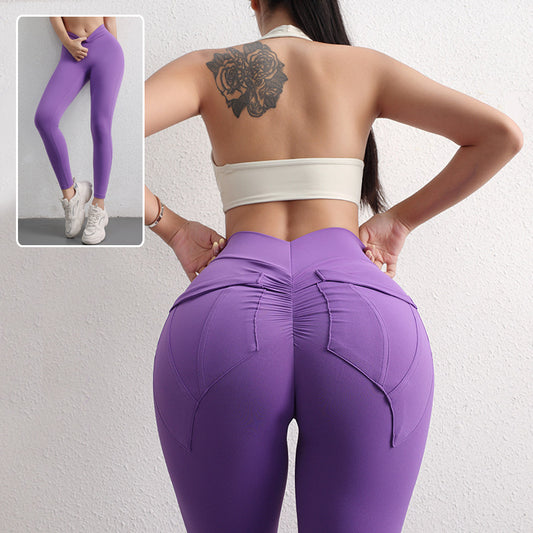 Dames High Waist Sportlegging met Zijzakken