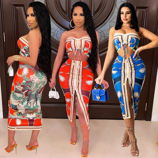 💃 Modieuze Sexy Set met Print